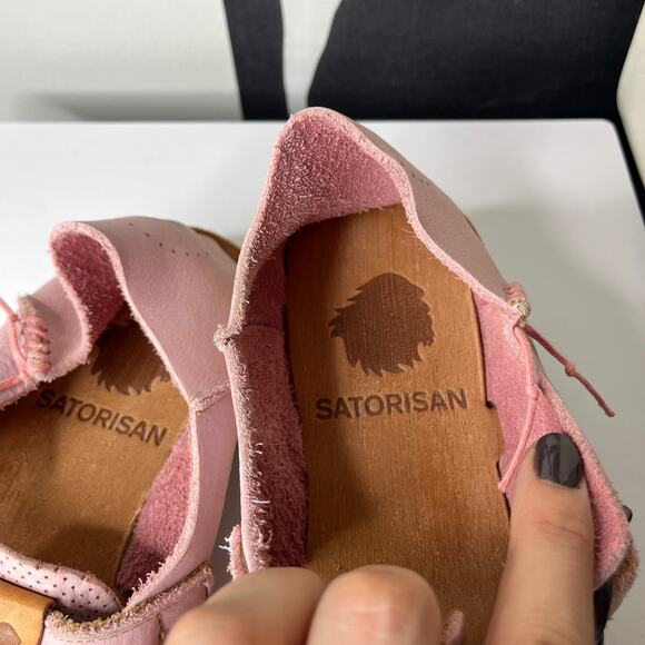 Satorisan Women's Shoe Size 37 6 6.5 Benirras Pink Microperforated Rustic Hippie - Picture 5 of 9